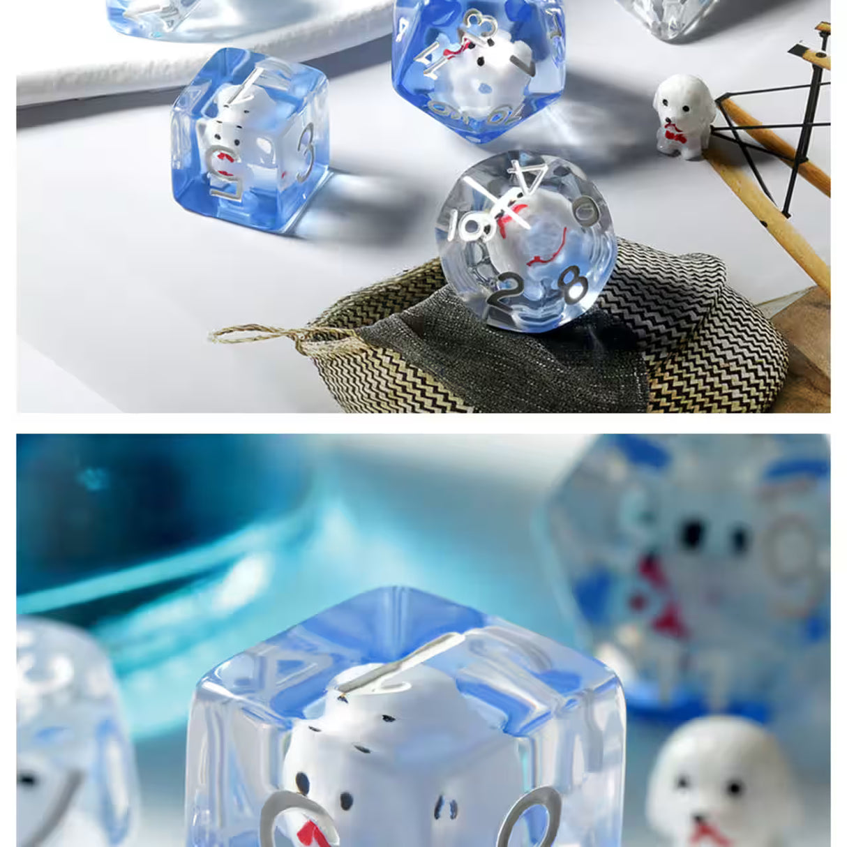 Resin Dice (7) - Poodle