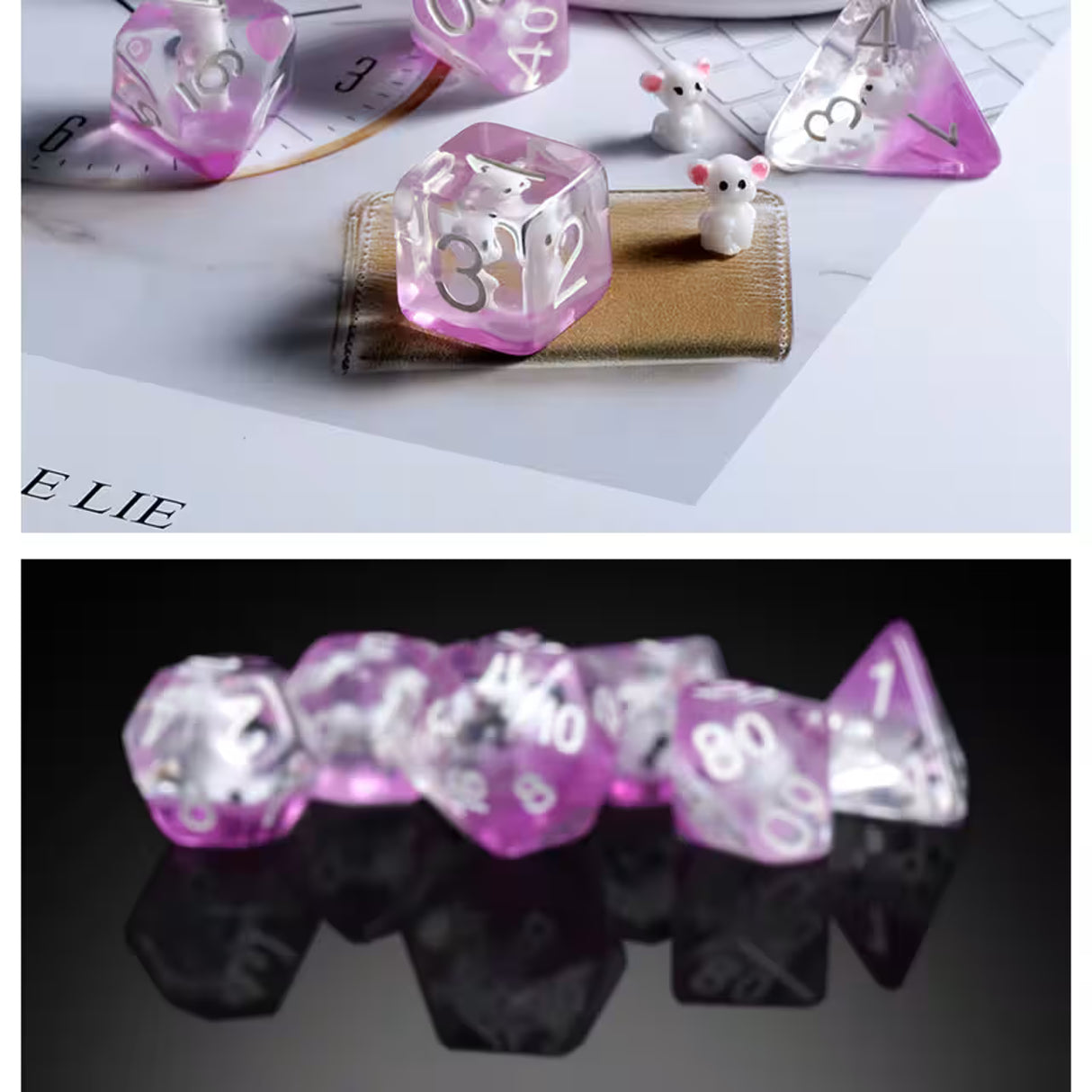 Resin Dice (7) - Rave Kitty