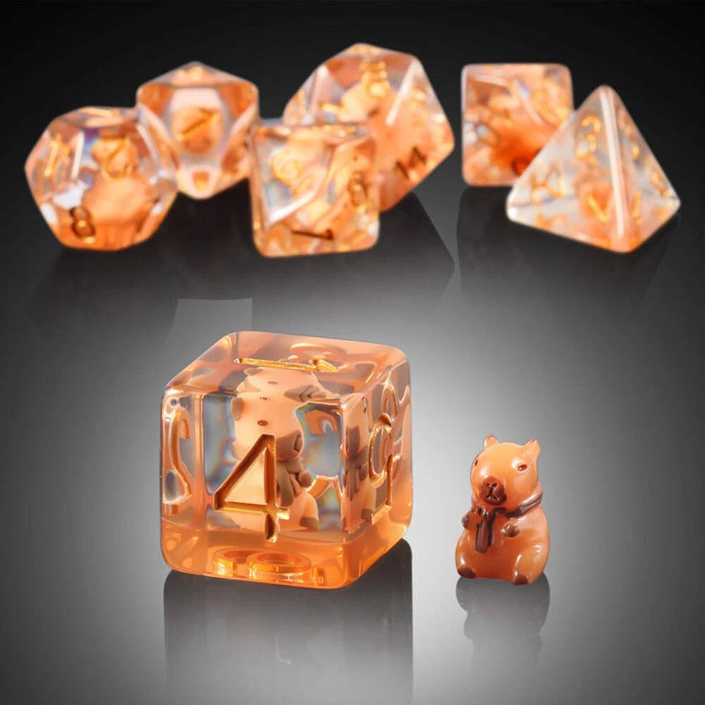 Resin Dice (7) - Capybara