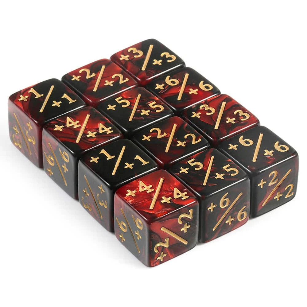 Positive Dice Counters [Red] (12pcs)