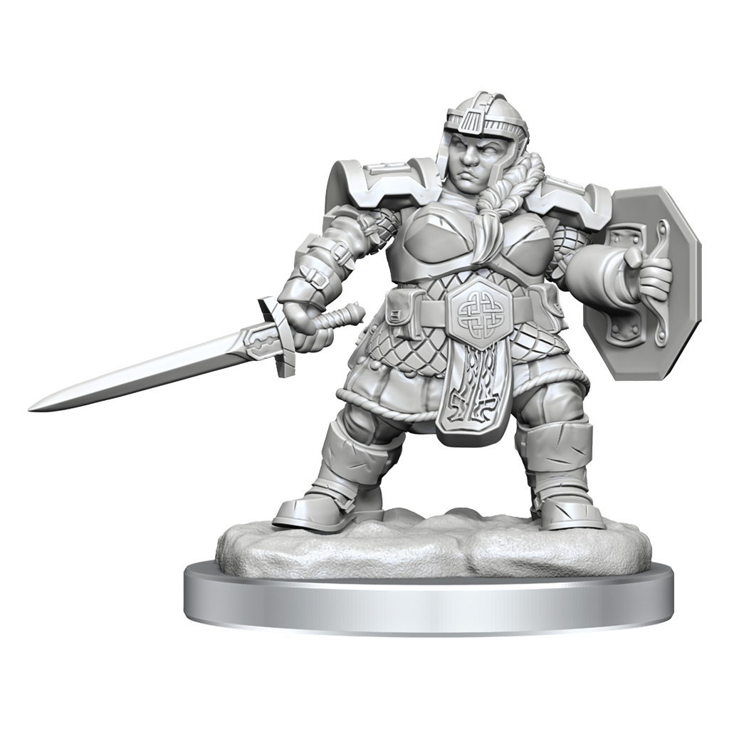 Nolzur's Marvelous Miniatures - Dwarf Fighter (female)
