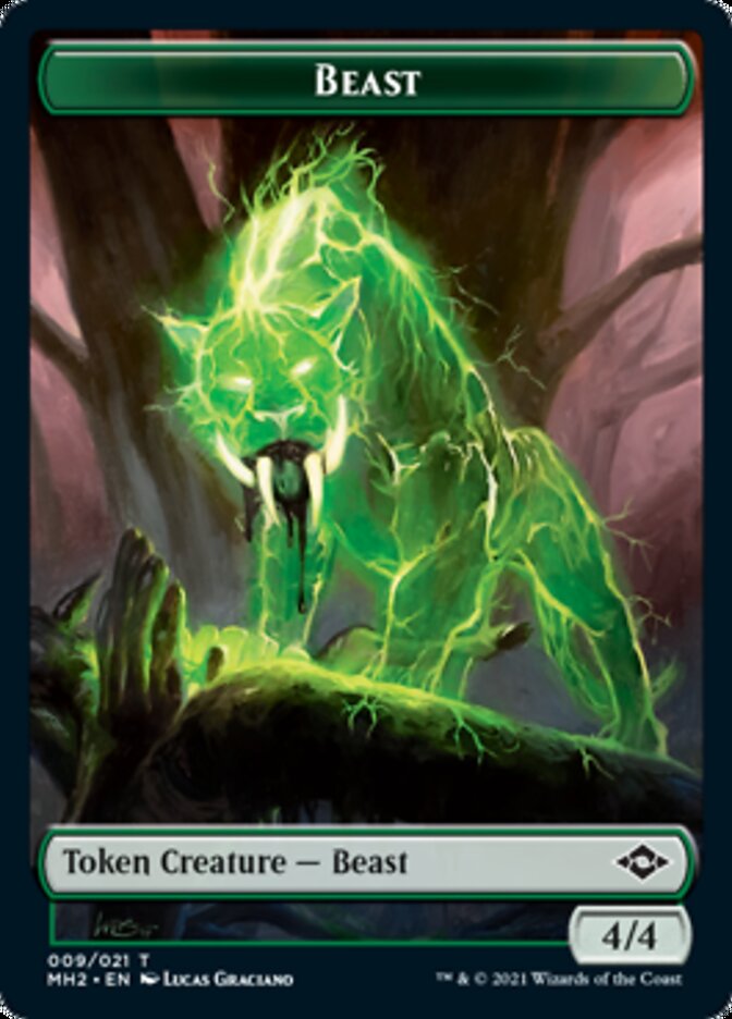 Beast // Squirrel Double-Sided Token [Modern Horizons 2 Tokens]