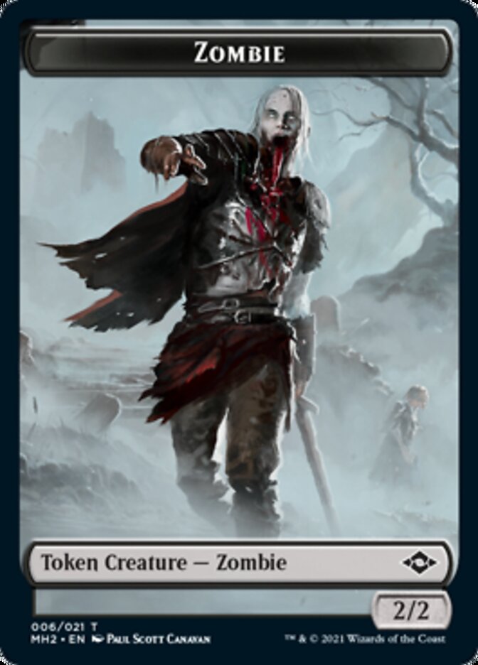 Clue (14) // Zombie Double-Sided Token [Modern Horizons 2 Tokens]