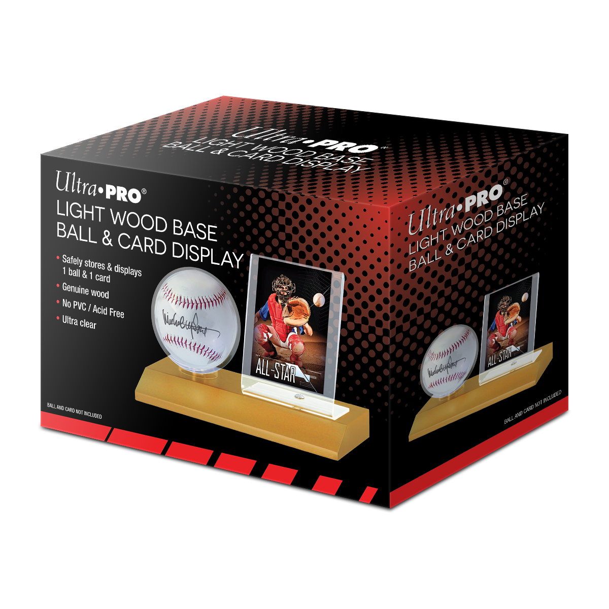 Ultra PRO: Display - Baseball & Card Wood Holder