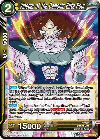 Vinegar of the Demonic Elite Four [BT11-107]