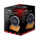 Ultra PRO: Display - Hockey Puck Wood Base (Light Wood)