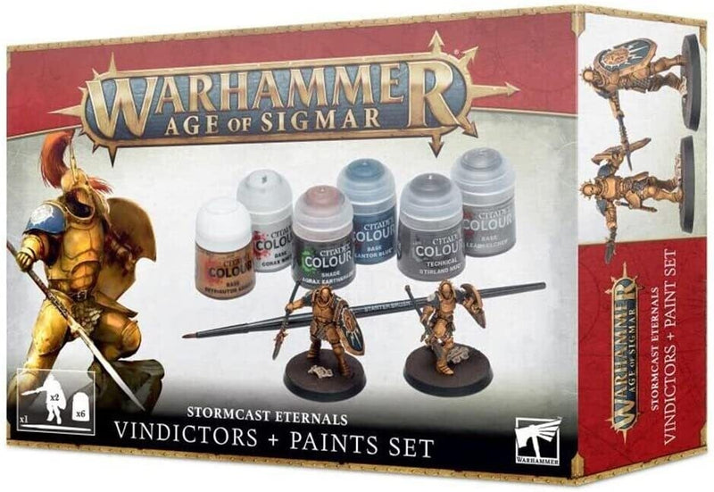 Warhammer Age of Sigmar - Stormcast Eternals Vindictors + Paint Set