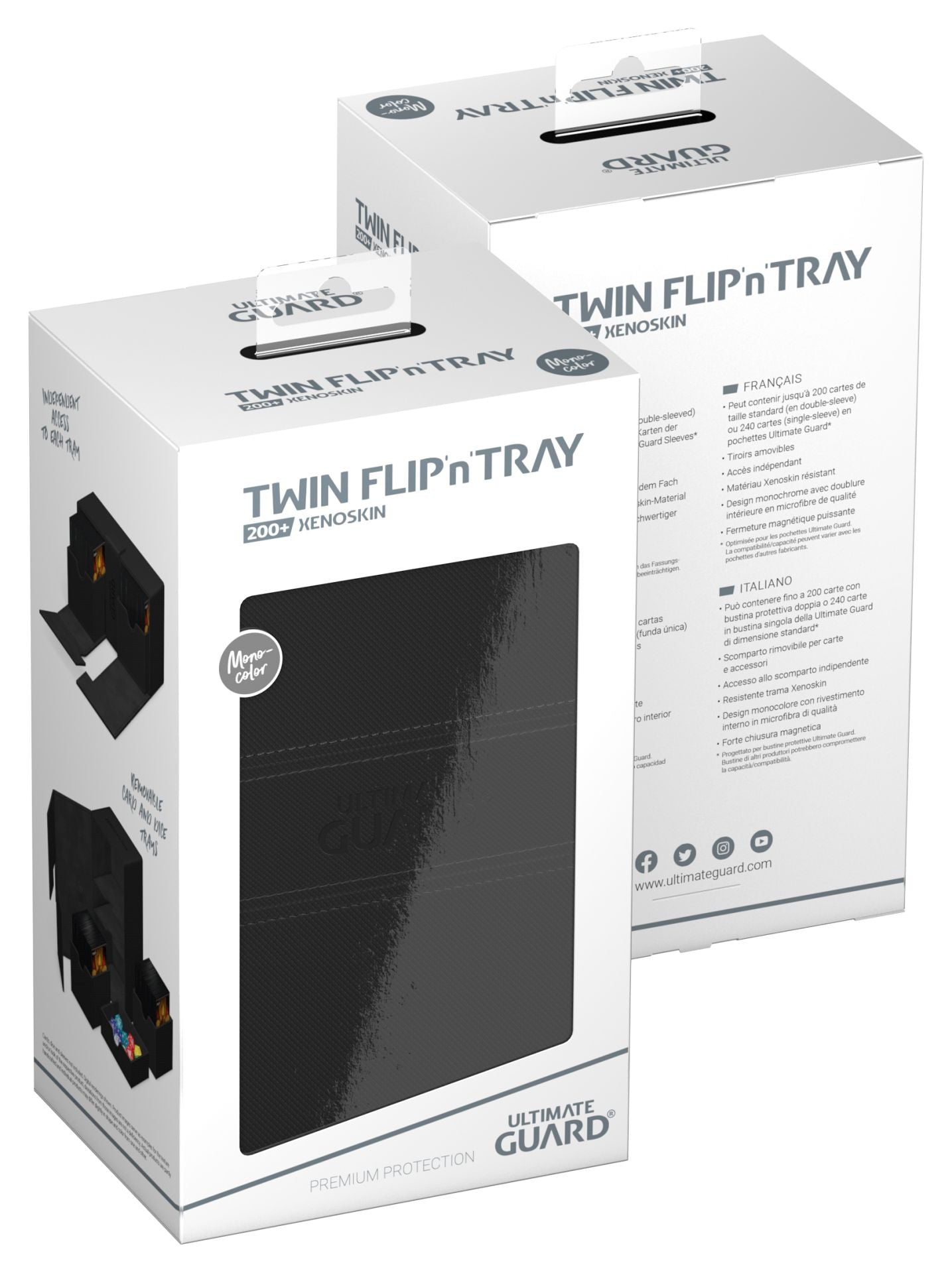 Ultimate Guard TWIN FLIP’N’TRAY XENOSKIN - Black