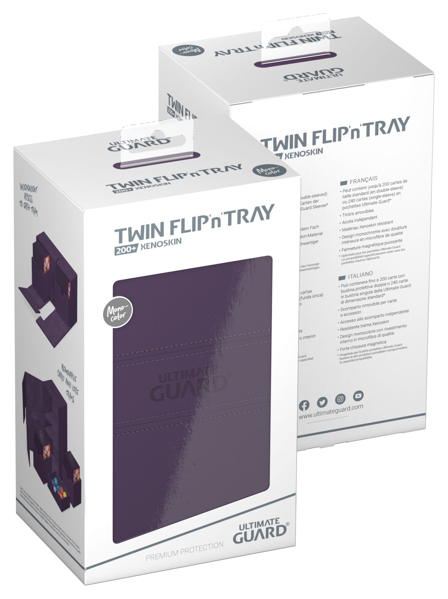 Ultimate Guard TWIN FLIP’N’TRAY XENOSKIN - Purple