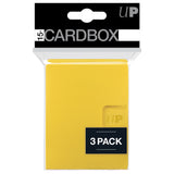 Ultra PRO: 15+ Card Box 3-Pack - Yellow