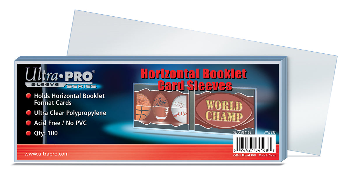 Ultra PRO: 100ct Card Sleeves - Horizontal Booklet
