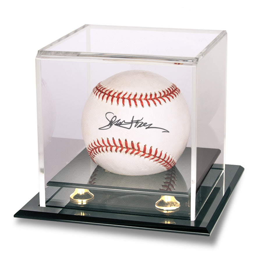 Ultra PRO: Display - Baseball & Hockey Puck (Gold Riser/UV Block)