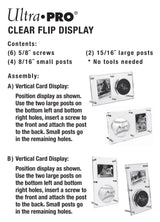Ultra PRO: Display - Ball & Card Flip (Clear)