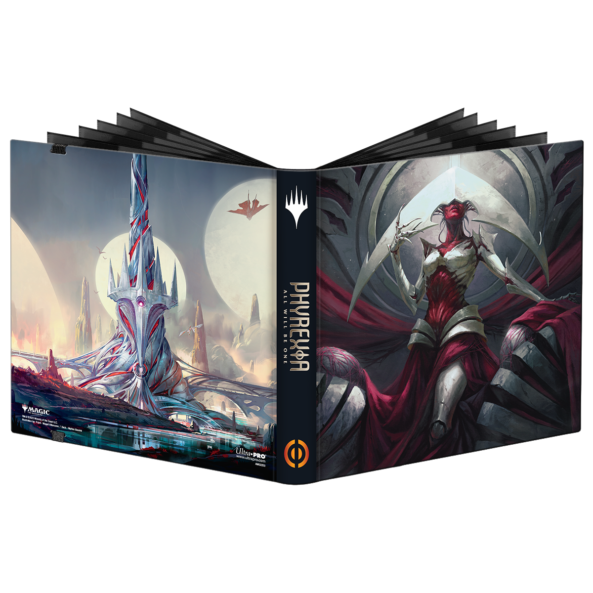 Ultra PRO: 12-Pocket PRO-Binder - Phyrexia All Will Be One (Elesh Norn & Planeswalker Symbol Tower)