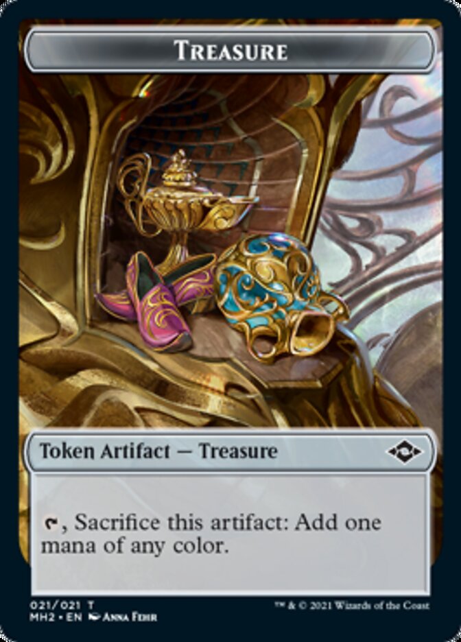 Treasure (21) // Zombie Army Double-Sided Token [Modern Horizons 2 Tokens]
