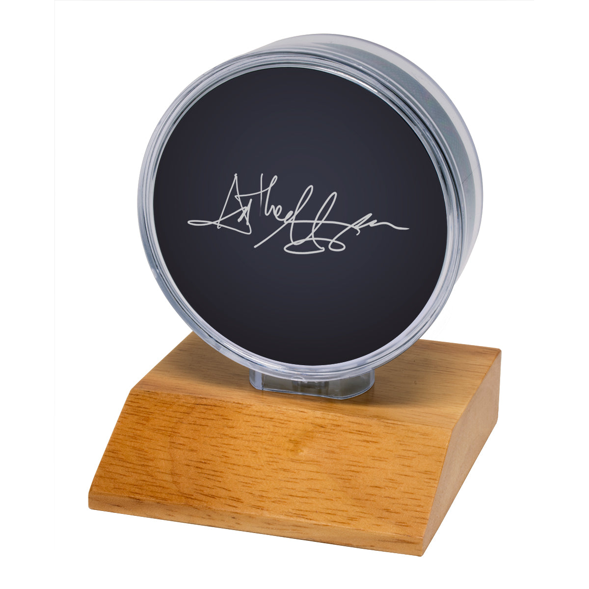 Ultra PRO: Display - Hockey Puck Wood Base (Light Wood)