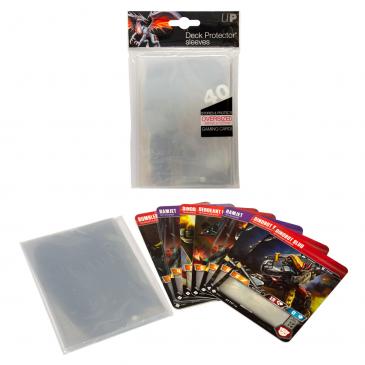Oversized Clear Top Loading Deck Protector Sleeves 40ct