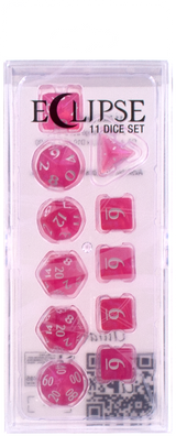 Ultra PRO: 11-Dice Set - Eclipse (Hot Pink)