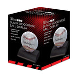 Ultra PRO: Display - Baseball Wood Base (Black)
