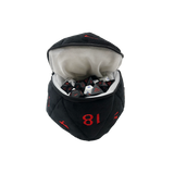 Ultra PRO: Dice Bag - Plush D20 (Dungeons & Dragons / Black & Red)