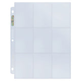Ultra PRO: 9-Pocket Pages - Silver Series (3-Holes / 10-Pack)