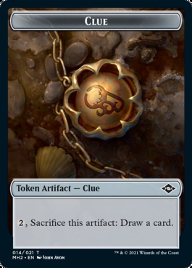 Clue (14) // Thopter Double-Sided Token [Modern Horizons 2 Tokens]