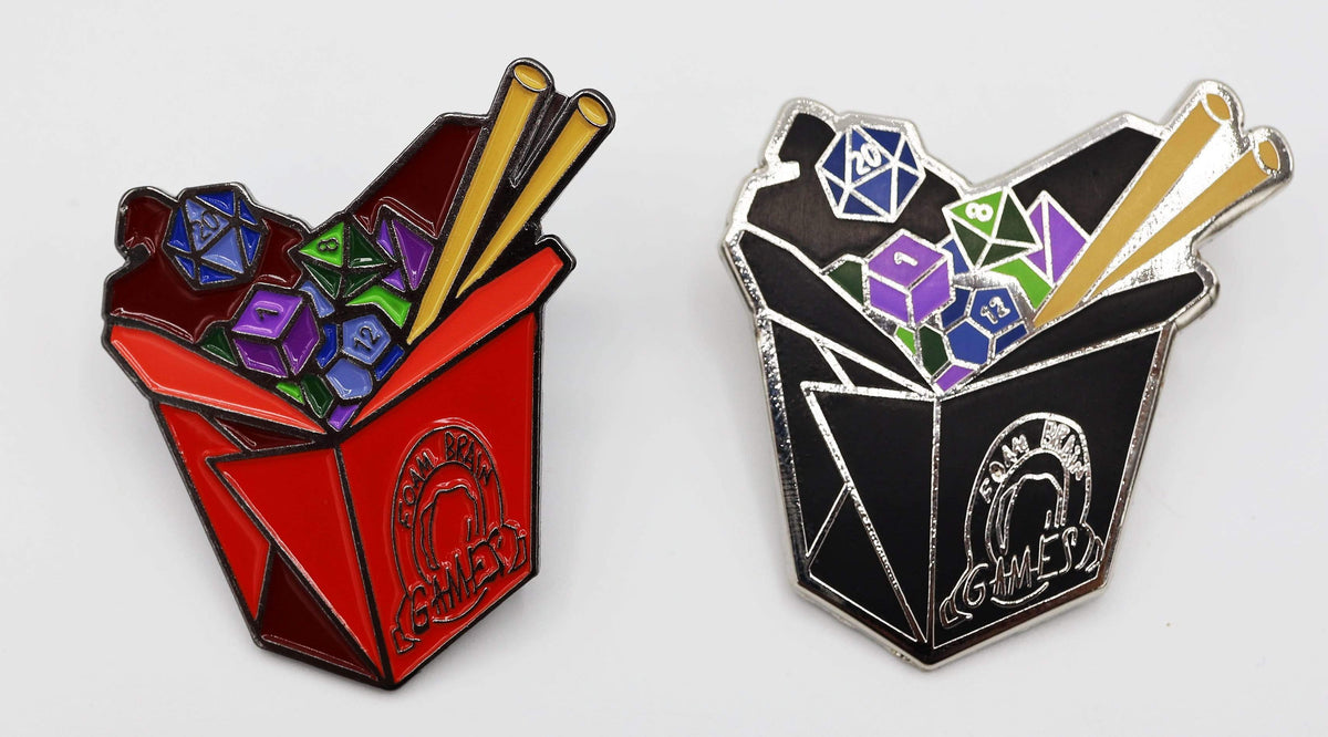 Take Out Dice Enamel Pin