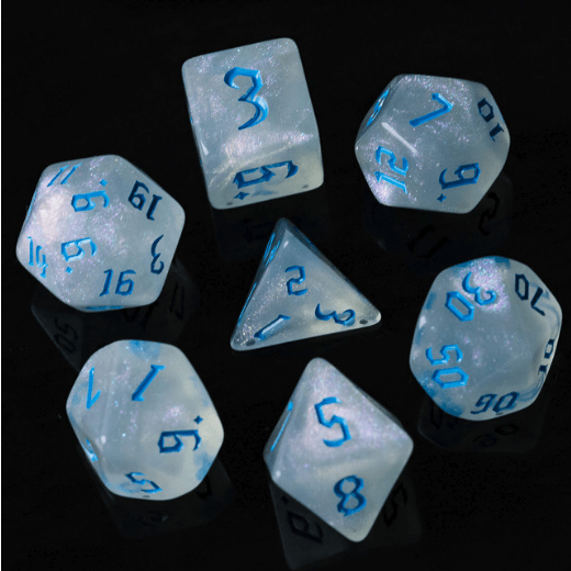 Crystal Ball Ocean RPG Dice Set