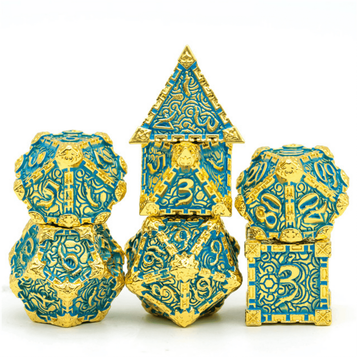 Dagger of Venom: Teal RPG Metal Dice Set