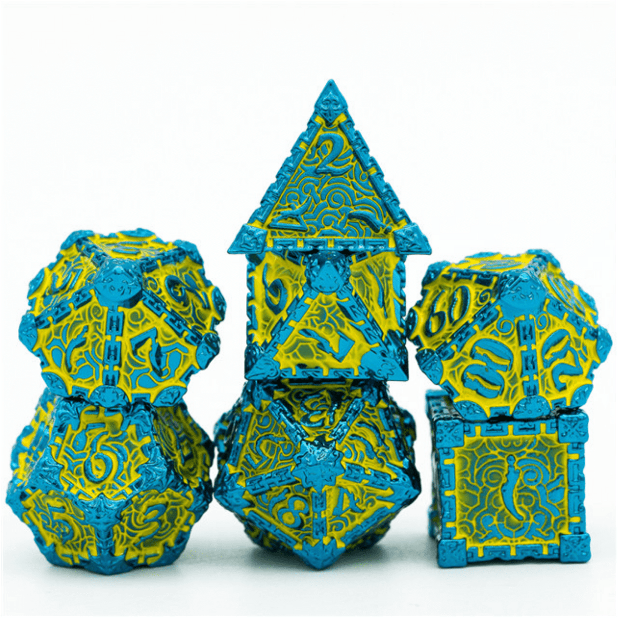 Dagger of Venom: Yellow RPG Metal Dice Set