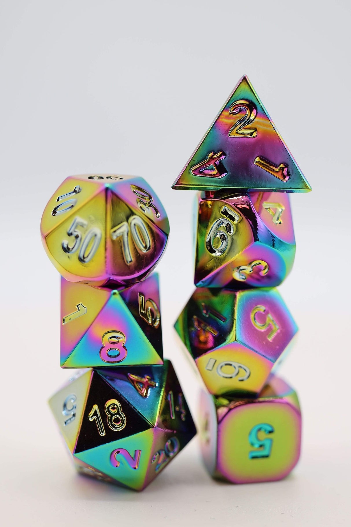 *discontinued* Burnt Opal RPG Dice Set