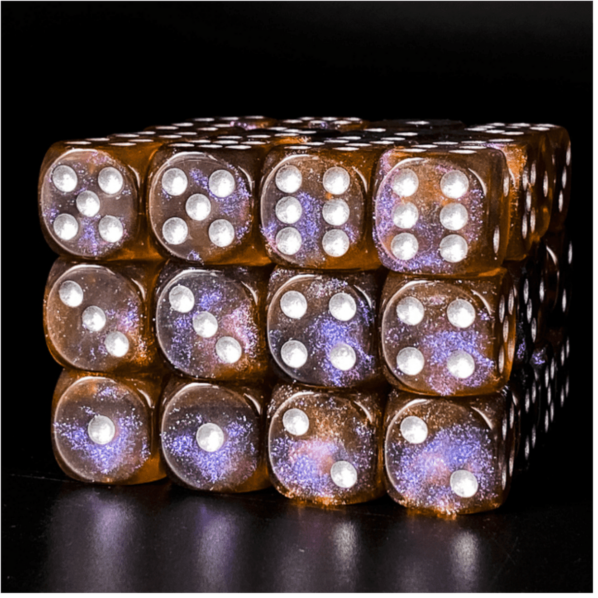 Ether Glitter - 12 piece Pip D6's