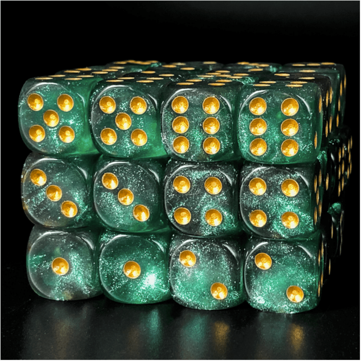 Evergreen Forest - 12 piece Pip D6's