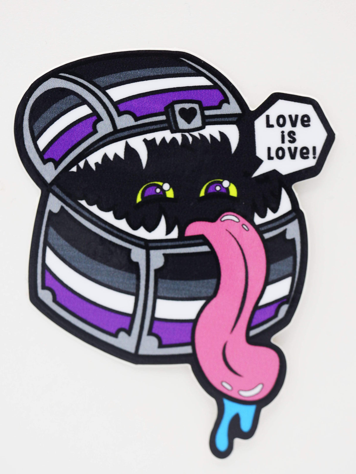 Pride Mimic Sticker: Asexual