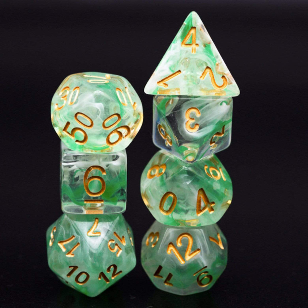 Prasine Mist  RPG Dice Set
