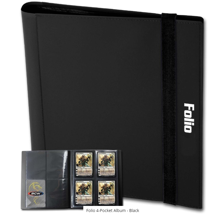 Folio 4-Pocket Album - Black