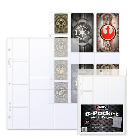 Pro 8-Pocket - Mutiple Size Pockets (20 CT. Pack)