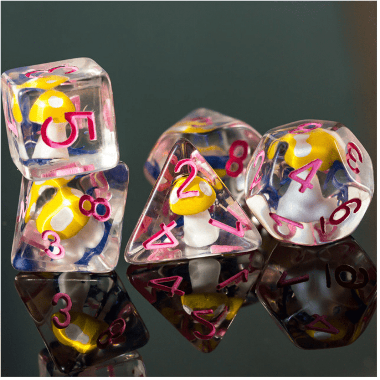 Fairytale Mushrooms RPG Dice Set