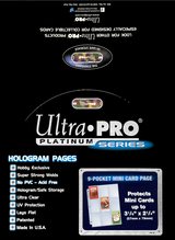 Ultra PRO: Platinum Hologram Mini 9-Pocket Pages - 3-Holes (100-Pack)