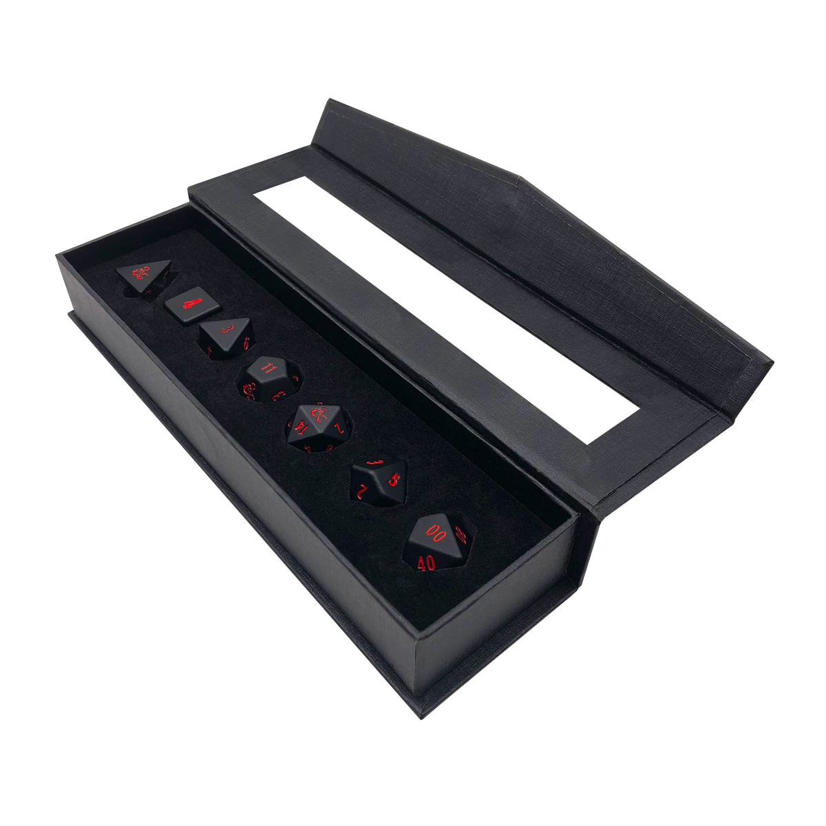 Ultra PRO: Heavy Metal Dice - 7-Dice Set (Dungeons & Dragons)