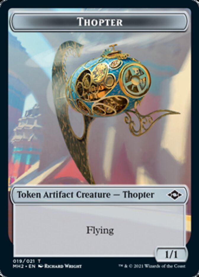 Thopter // Treasure (20) Double-Sided Token [Modern Horizons 2 Tokens]