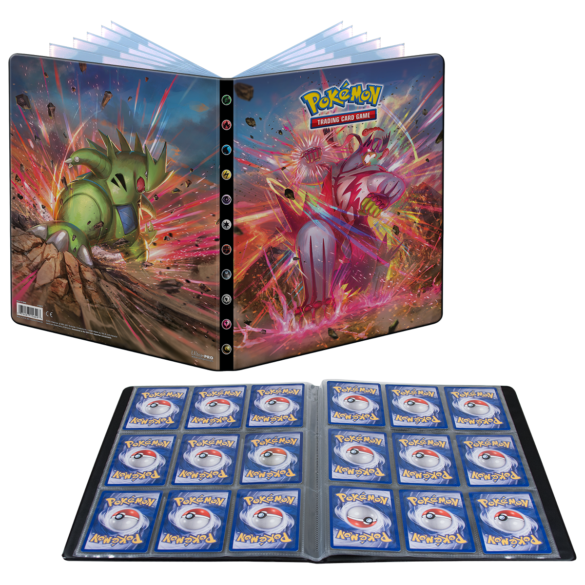 Ultra PRO: 9-Pocket Portfolio - Sword & Shield (Tyranitar & Single Strike Urishu)