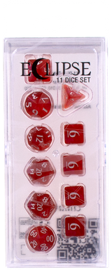 Ultra PRO: 11-Dice Set - Eclipse (Apple Red)