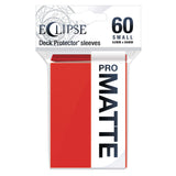Ultra PRO: Small 60ct Sleeves - Eclipse Matte (Apple Red)