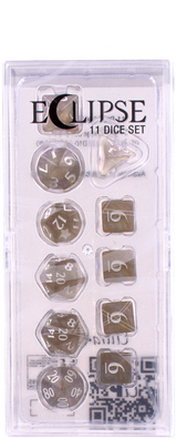 Ultra PRO: 11-Dice Set - Eclipse (Smoke Grey)