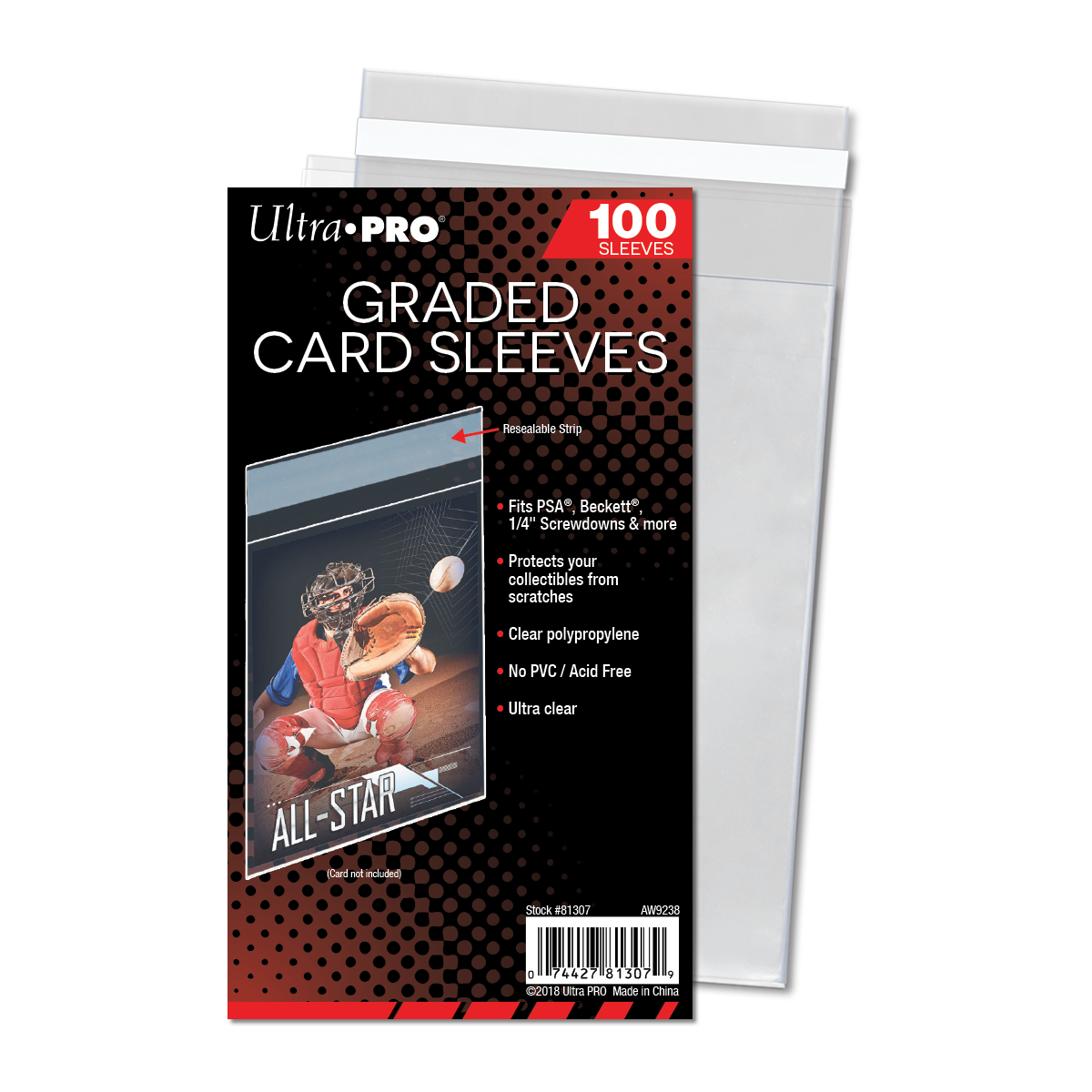 Ultra PRO: 100ct Sleeves - Graded