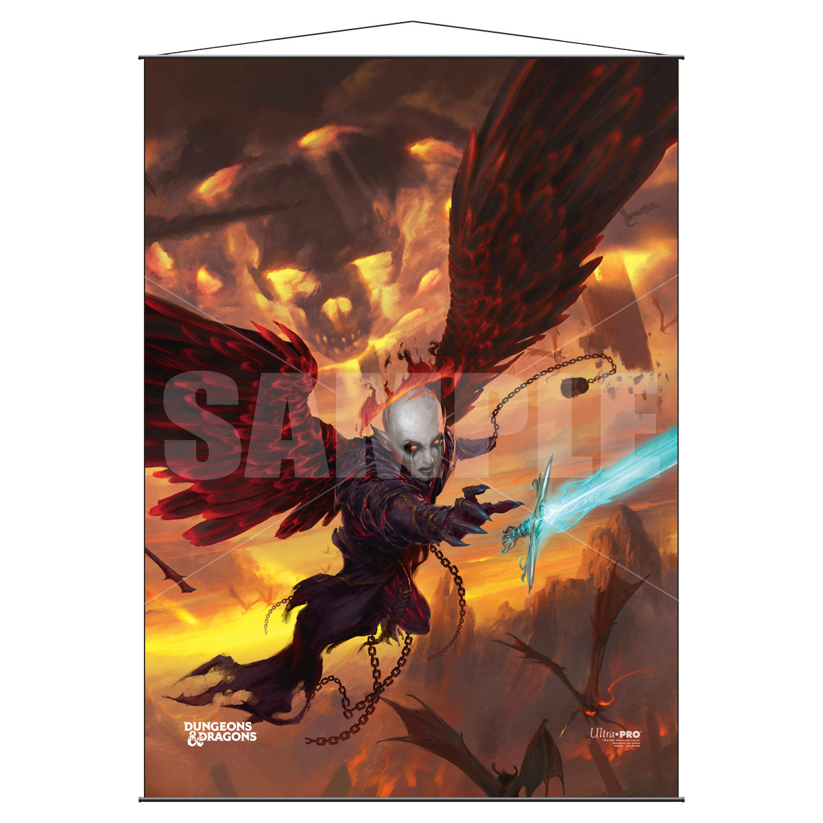 Ultra PRO: Wall Scroll - Dungeons & Dragons Cover Series (Baldur's Gate Descent Into Avernus)