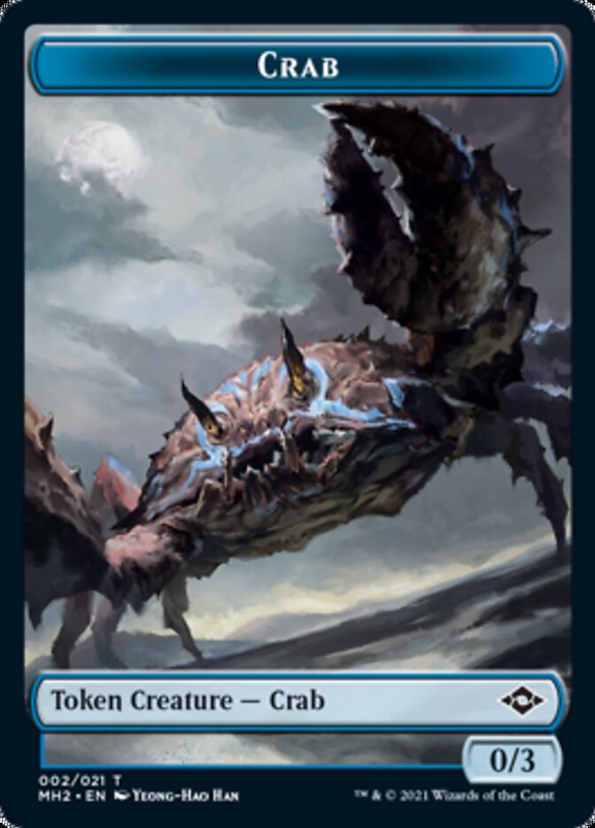 Clue (15) // Crab Double-Sided Token [Modern Horizons 2 Tokens]