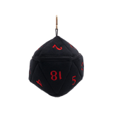 Ultra PRO: Dice Bag - Plush D20 (Dungeons & Dragons / Black & Red)
