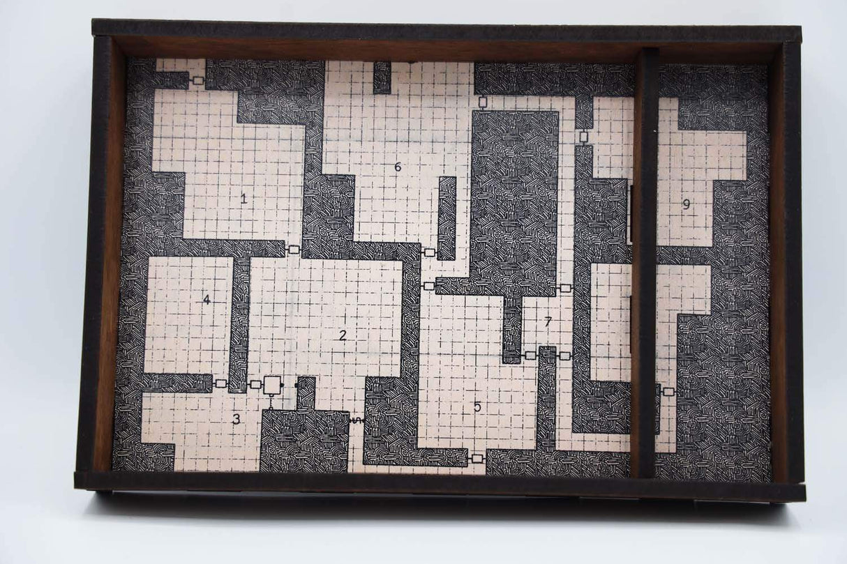 Chromatic Dice Tray - Dungeon Map